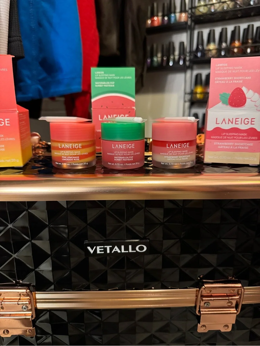 Laneige Lip Mask Trio-Strawberry Shortcake/Pink Lemonade/Watermelon Pop